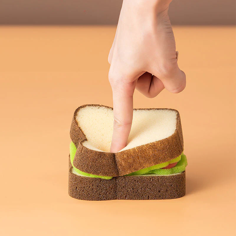 Bread Shape Dishwashing Sponge - Image 6