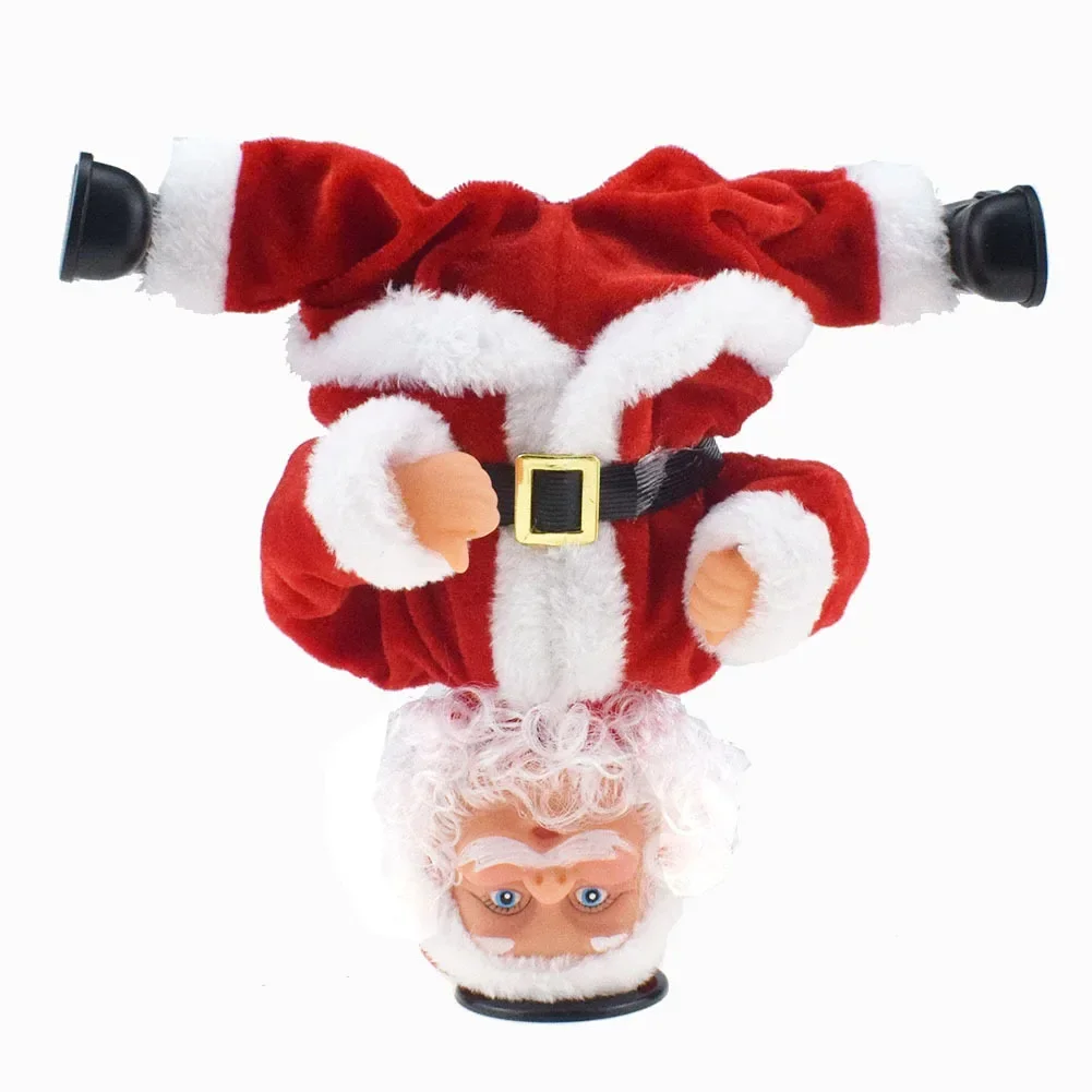 Breakdancing Santa Dynamic Christmas Figurine - Image 7