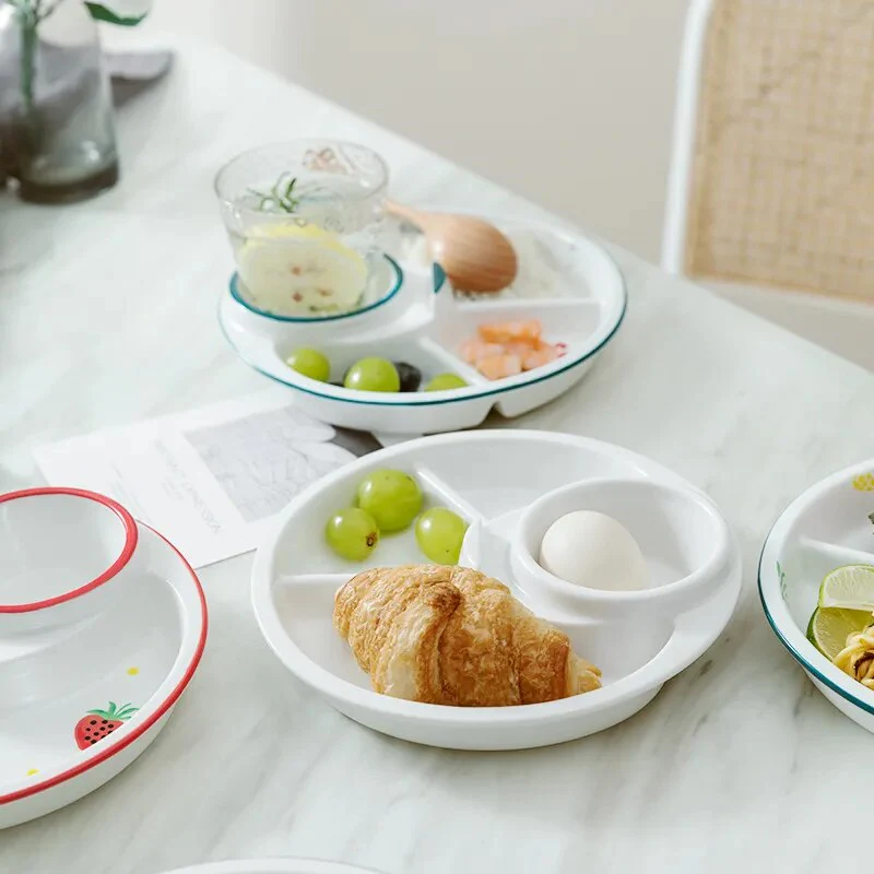 Breakfast Combo Nordic Ceramic Plate - Image 4