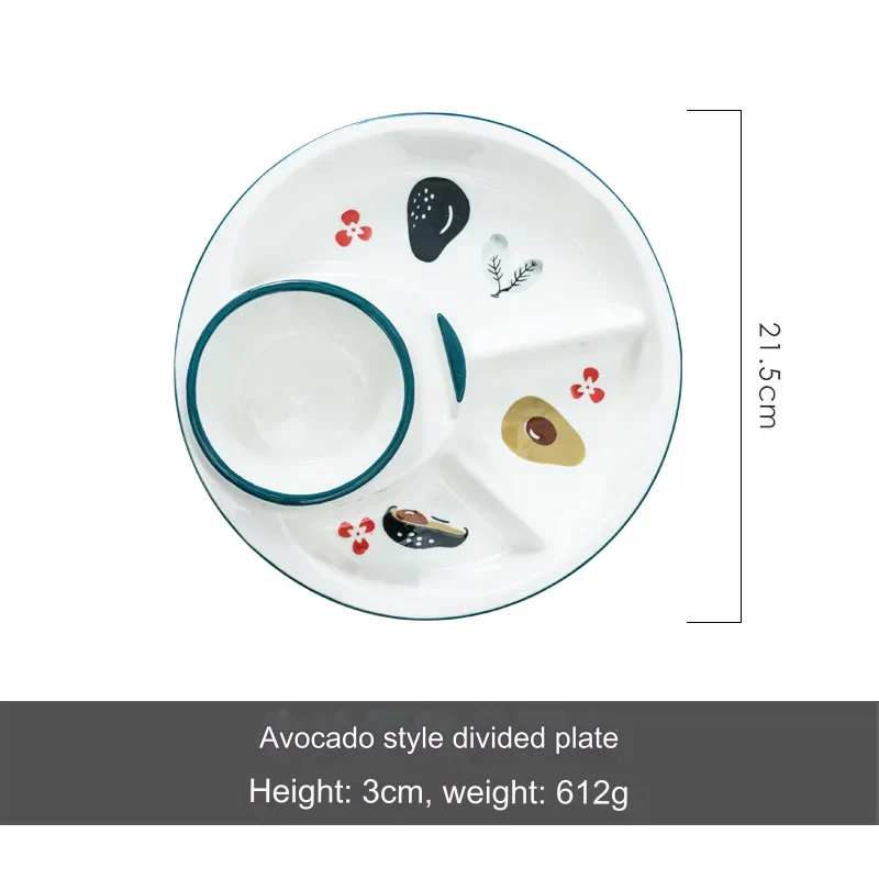 Breakfast Combo Nordic Ceramic Plate - Image 9