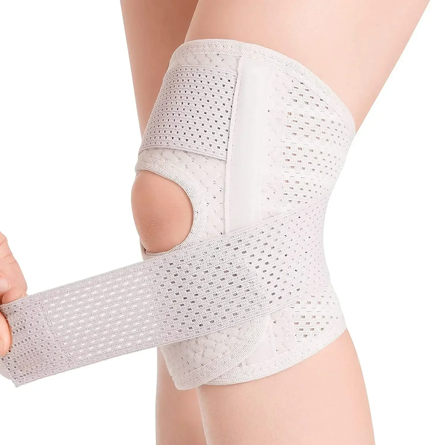 Breathable Adjustable Stabilizing Knee Support Braces - Image 15