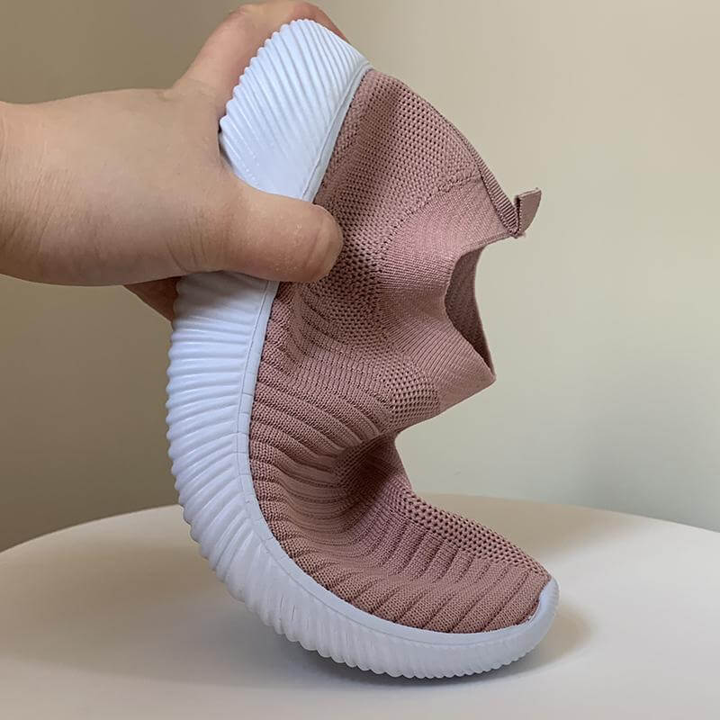 Breathable Slip on Knit Running Shoes - Image 15