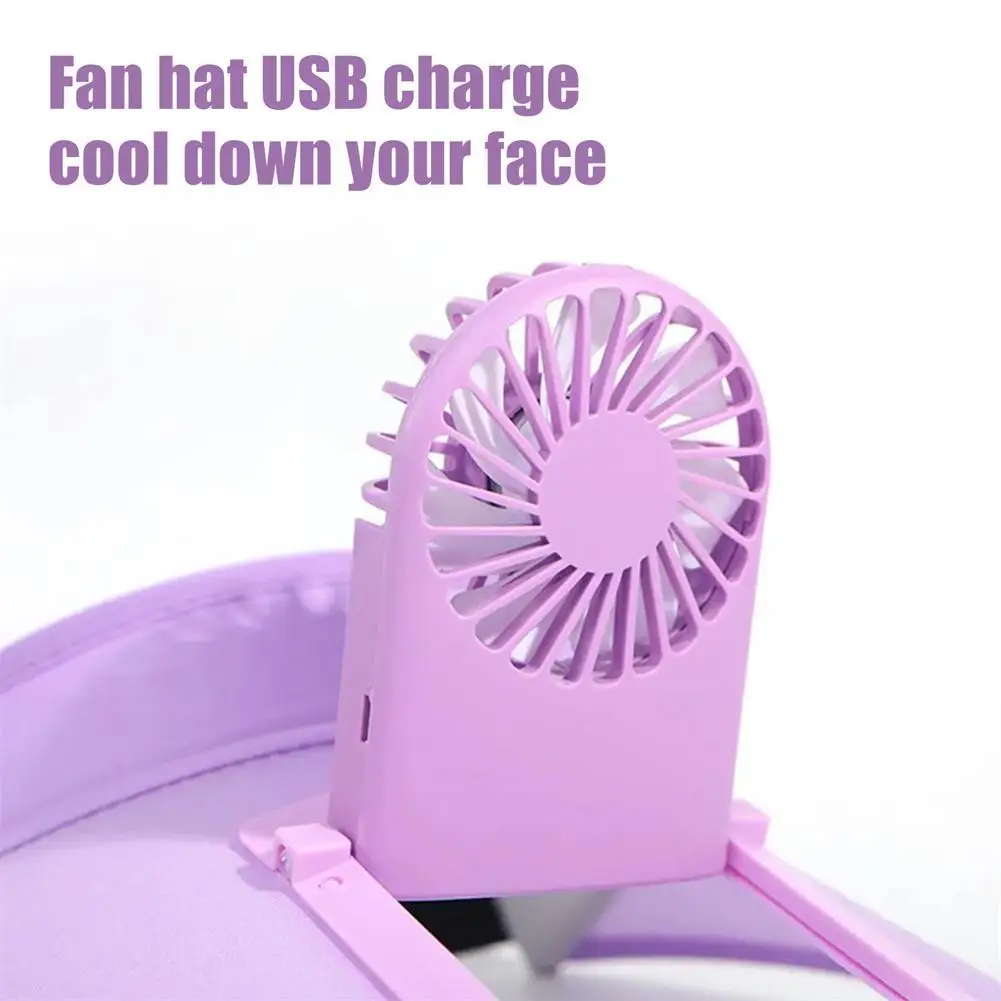 Breathable Summer Sun Visor Cooling Fan Hat - Image 5