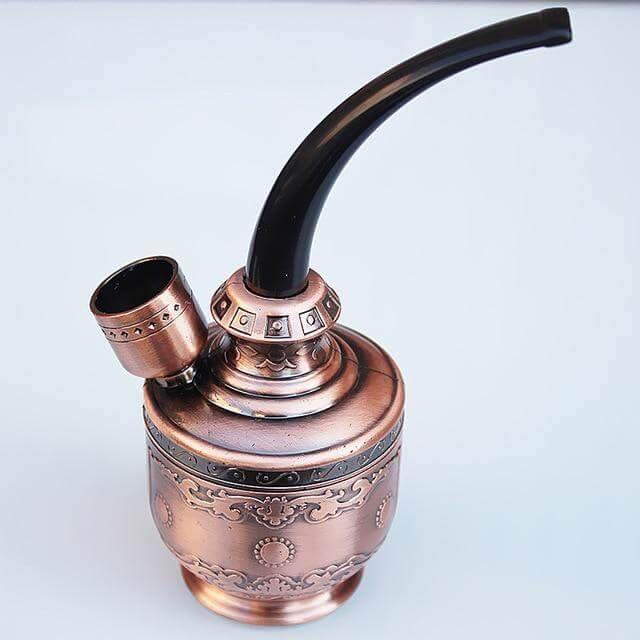 Bronze Copper Metal Cigarette Hookah - Image 3
