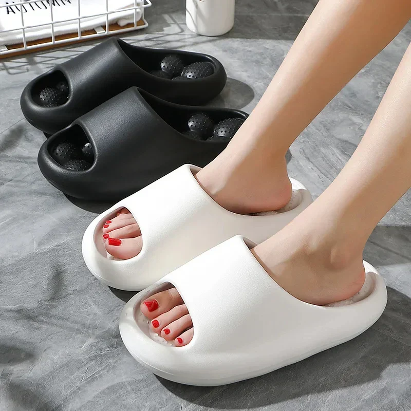 Bubble Arch Thick Sole Massaging Summer Slippers - Image 3