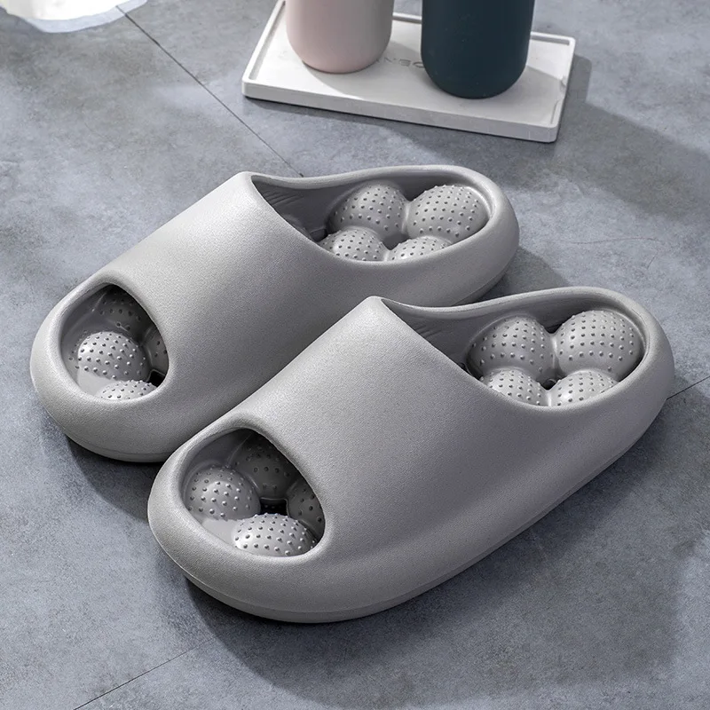 Bubble Arch Thick Sole Massaging Summer Slippers - Image 9