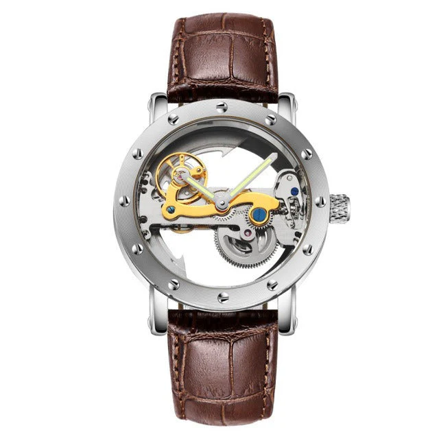 Business Hollow Transparent Mechanical Men Watch - Image 5