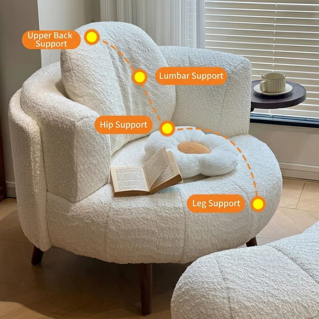 Calm Nest Plush Lounge Chair - Image 7