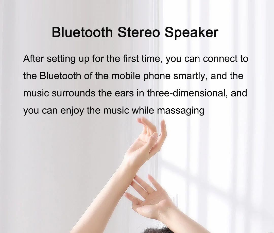 Calming Hot Compress Eye Massager with Bluetooth Speaker - Image 4