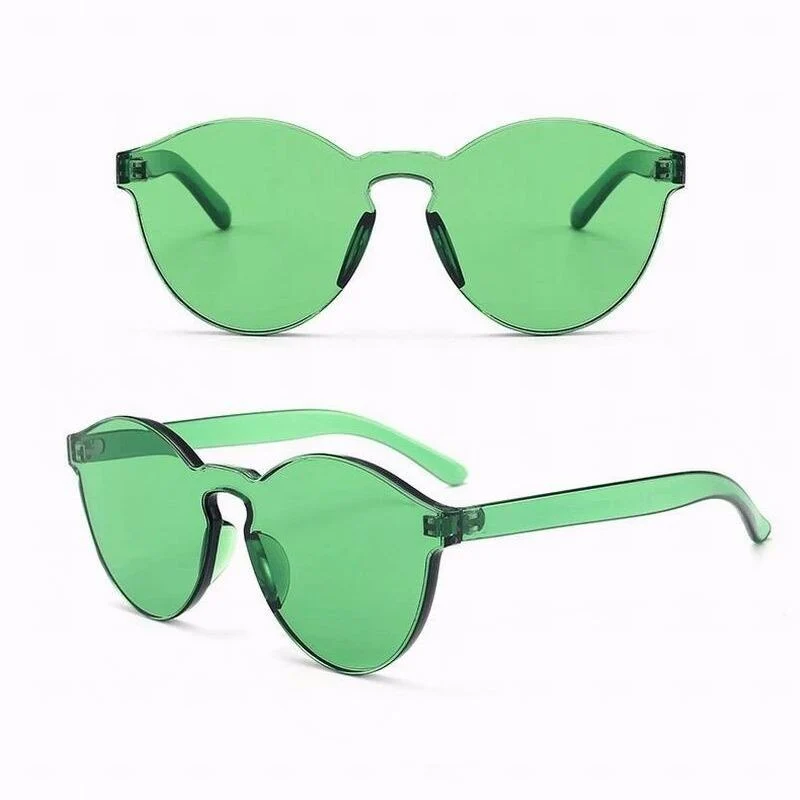 Candy color Transparent Sunglasses - Image 4