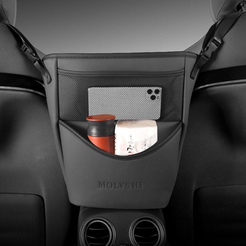 Car Armrest Leather Console Organizer - Image 2