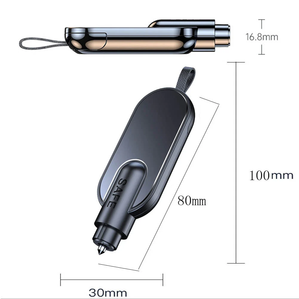 Car Belt Cutter Window Breaker Emergency Keychain - Image 8