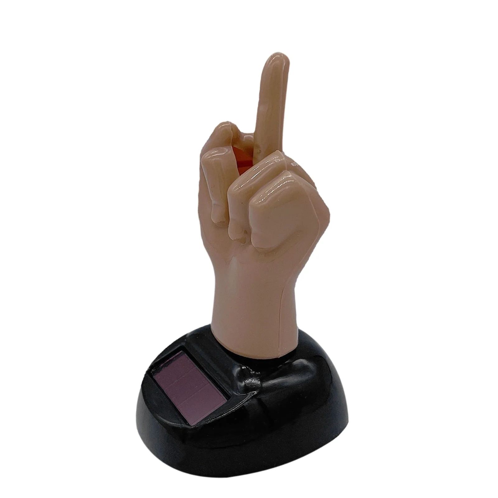 Car Dashboard Middle Finger Solar Power Decor - Image 4