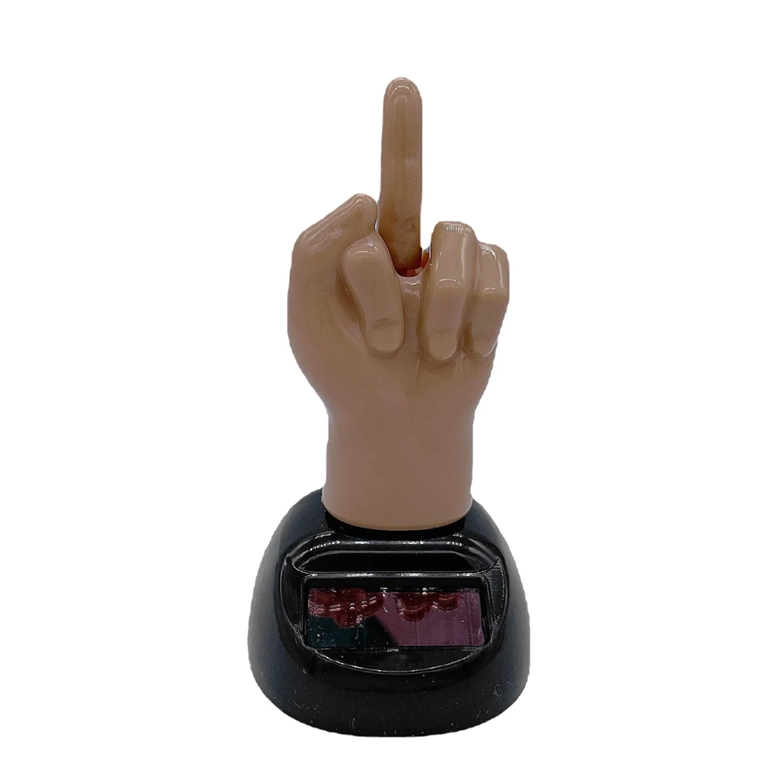 Car Dashboard Middle Finger Solar Power Decor - Image 5