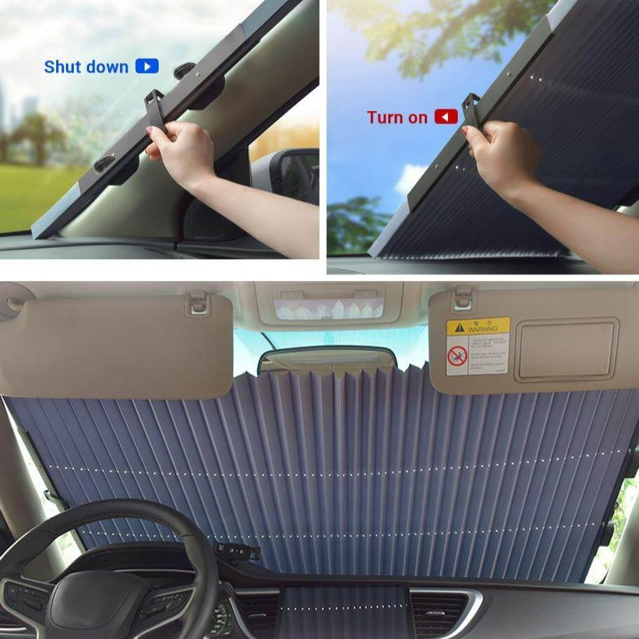 Car Retractable Automatic Windshield UV Blocking Sunshade - Image 13