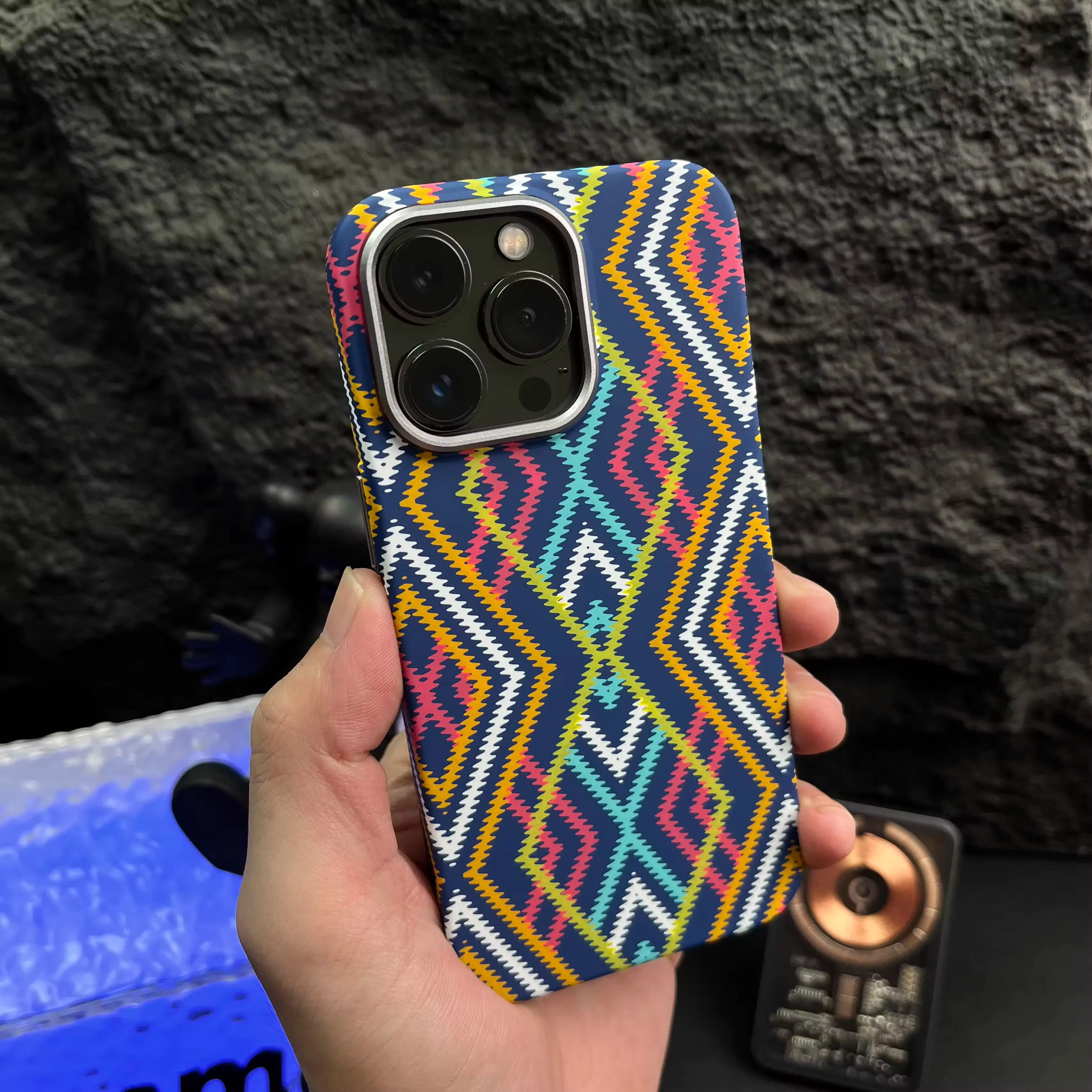 Carbon Weave Sleek Texture iPhone Case - Image 6