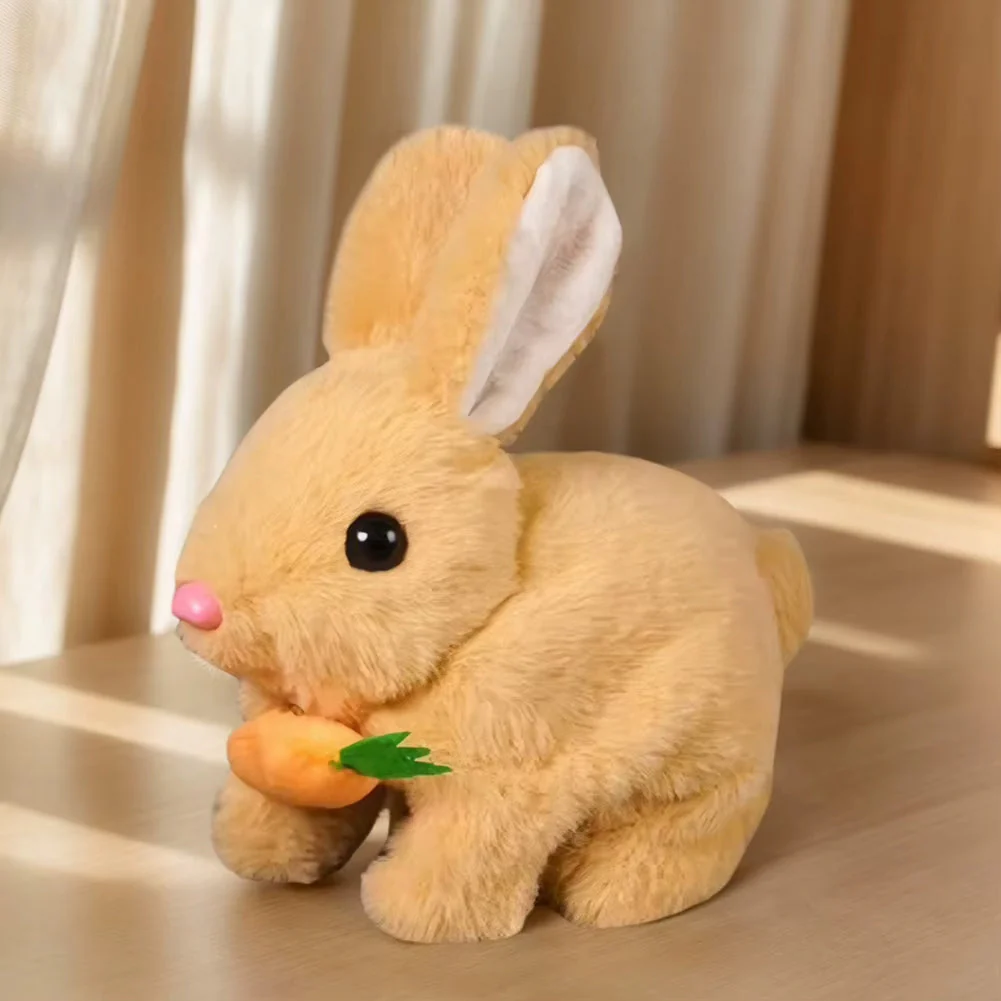 Carrot Munching Interactive Bunny Plush Toy - Image 4