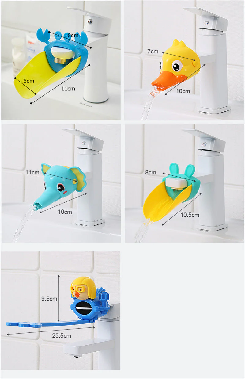 Cartoon Splash Proof Kids Faucet Extender - Image 10