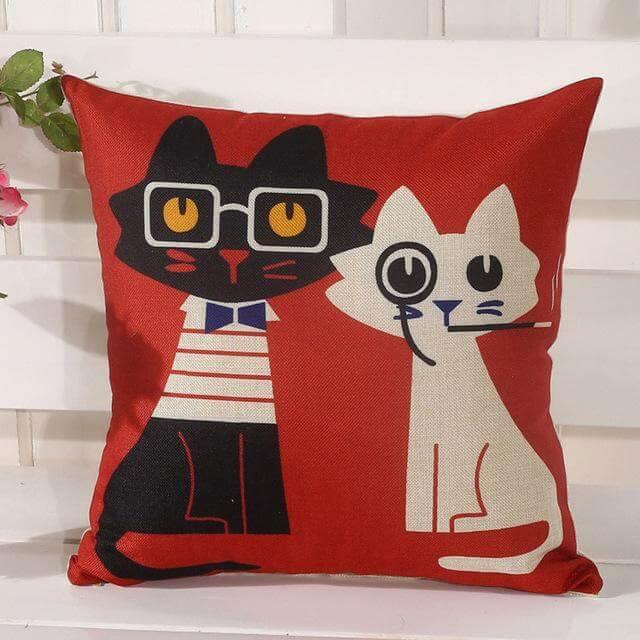 Cat Pattern High Quality Pillow Cases - Image 3