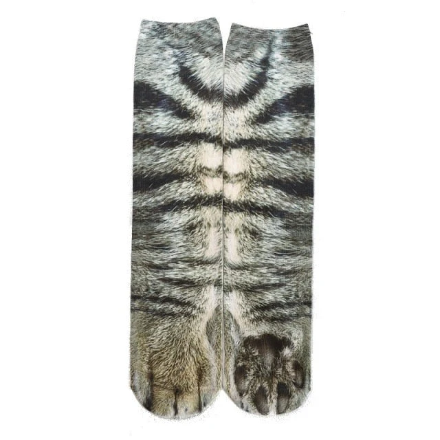 Cat Paw 3D Printed Unisex Socks - Image 31