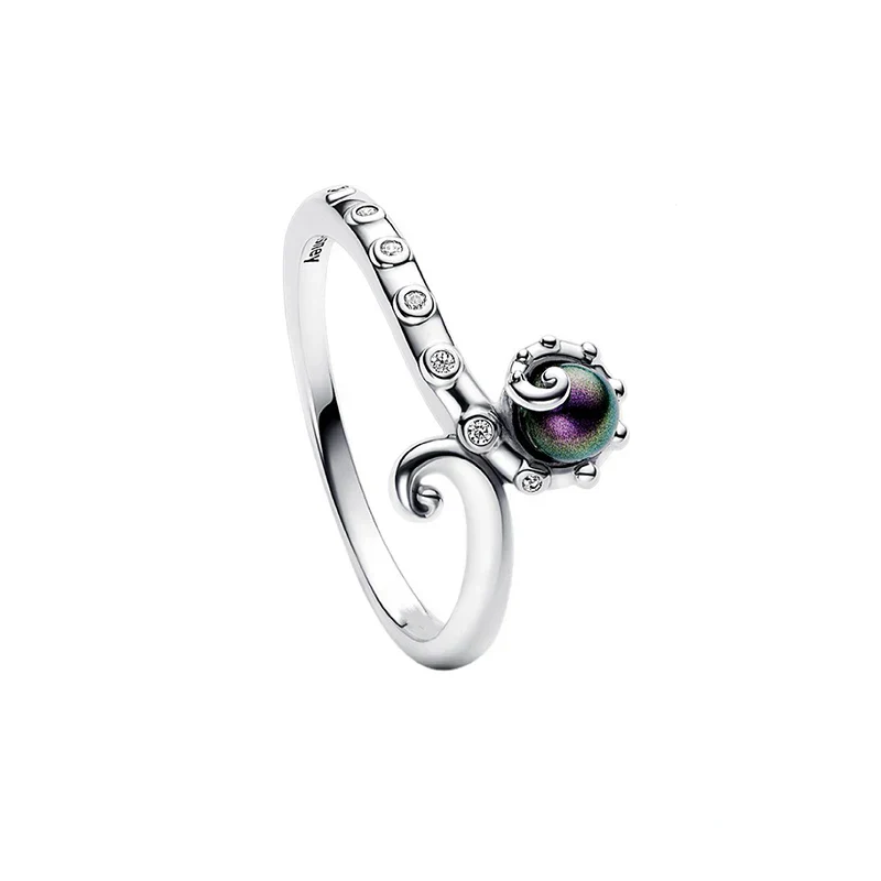 Celestial Sun and Moon Charm Sparkling Ring - Image 6
