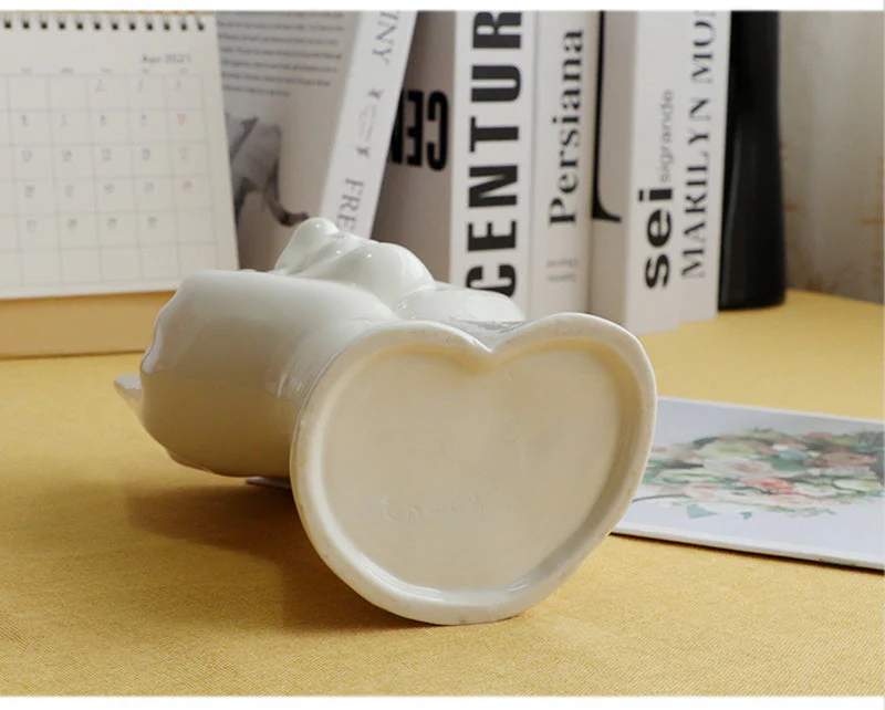 Ceramic Abstract  Human Face Flower Vase - Image 8
