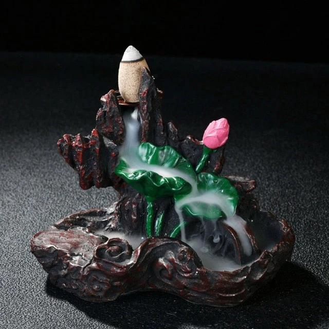 Ceramic Creative Waterfall Incense Burner - Image 9
