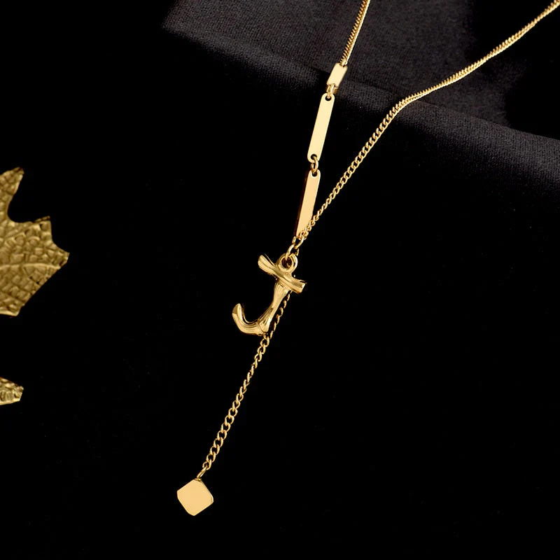 Charming Initials Letter Necklace - Image 18