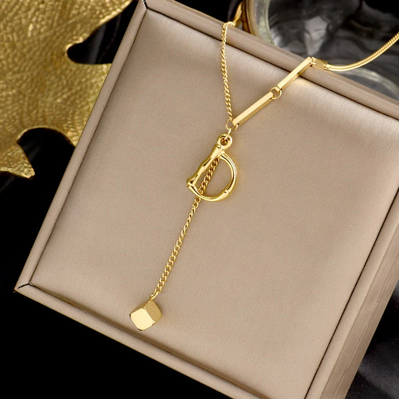 Charming Initials Letter Necklace - Image 7