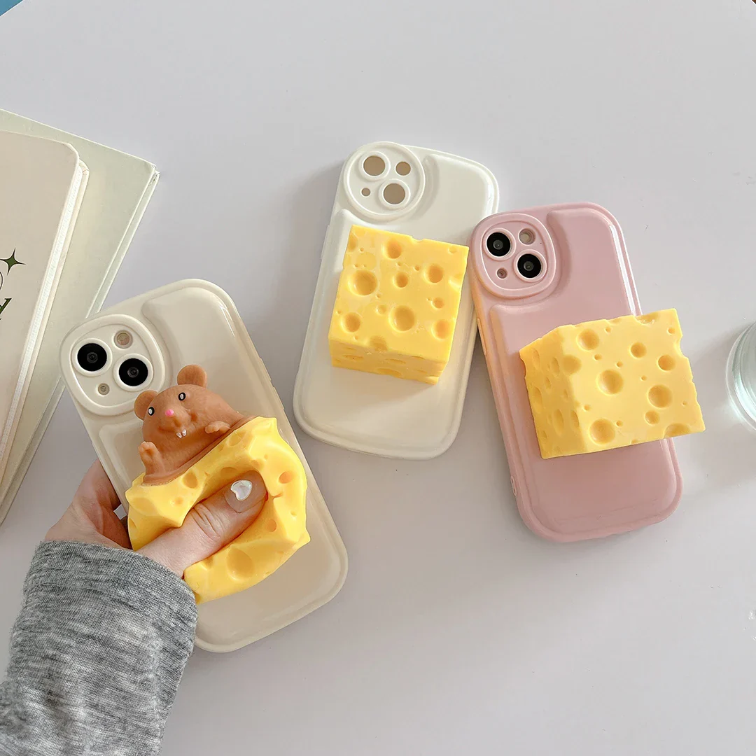 Cheese Lover Mouse iPhone Case - Image 2