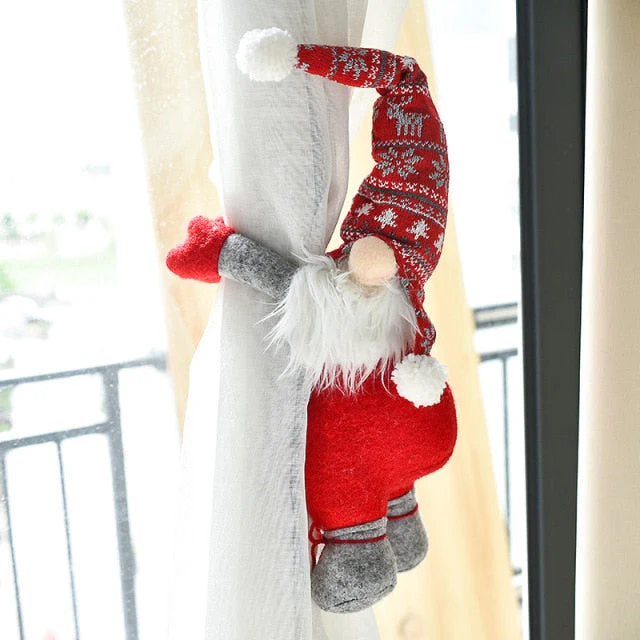 Christmas Santa Elk Curtain Holder - Image 10