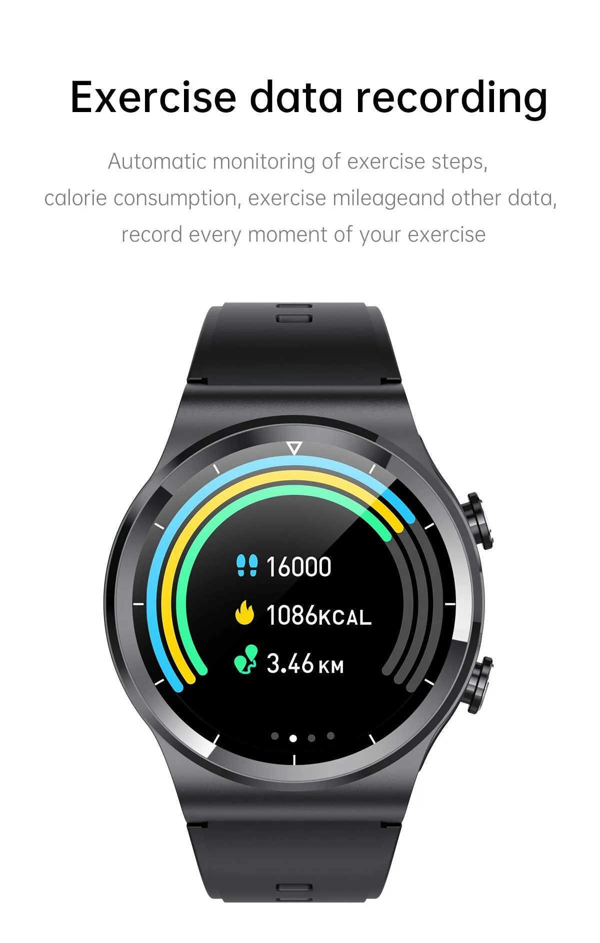 Classic Waterproof Built-in Earphone Smartwatch - Image 12