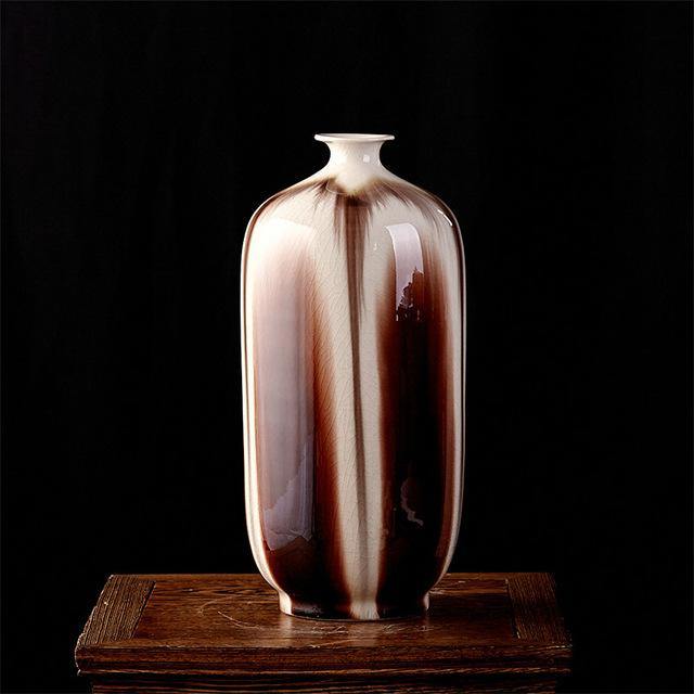 Classical Ancient Jingdezhen Ice Crack Ceramic Glaze Vase - Image 6