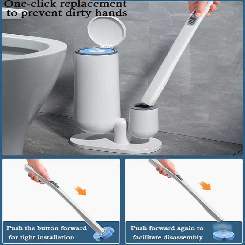Cleaning Magic Disposable Toilet Brush Set - Image 3