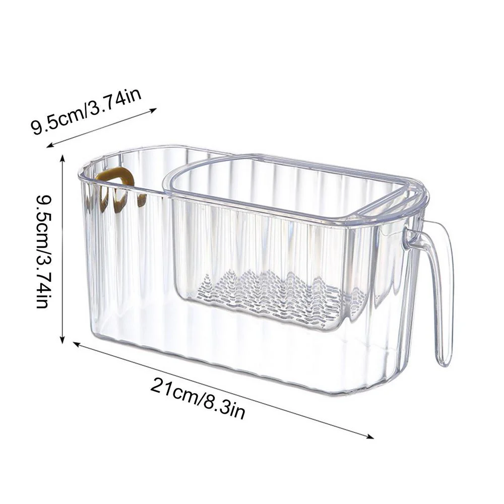 Clear Stack Transparent Double-Layer Basket - Image 8
