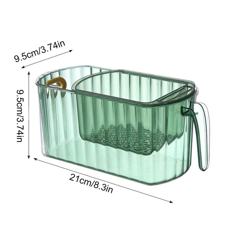 Clear Stack Transparent Double-Layer Basket - Image 9
