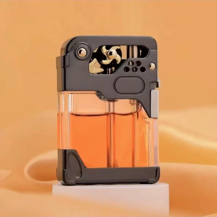 Clear Tank Metal Kerosene Lighter - Image 8