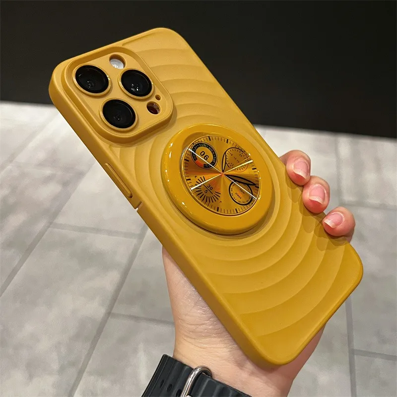 Clock Water Ripple Magsafe Bracket Phone Case - Image 7