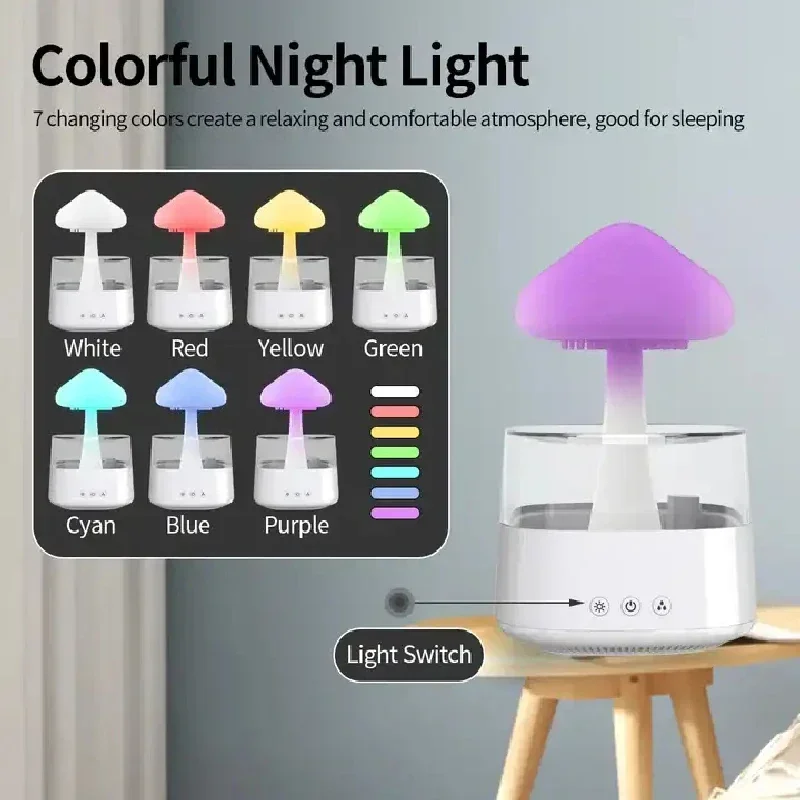 Cloud Rain Forest Aromatherapy Humidifier Lamp - Image 4