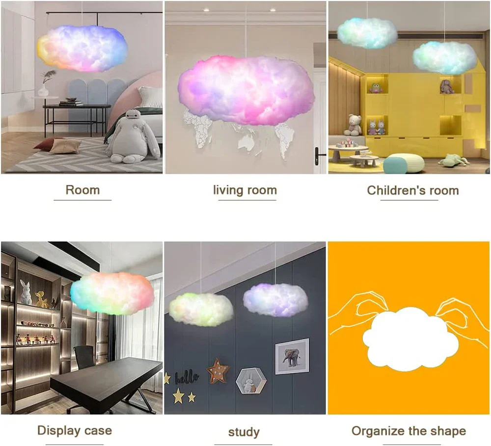 Cloudscape Glow 3D Cloud Smart Bedroom Light - Image 5