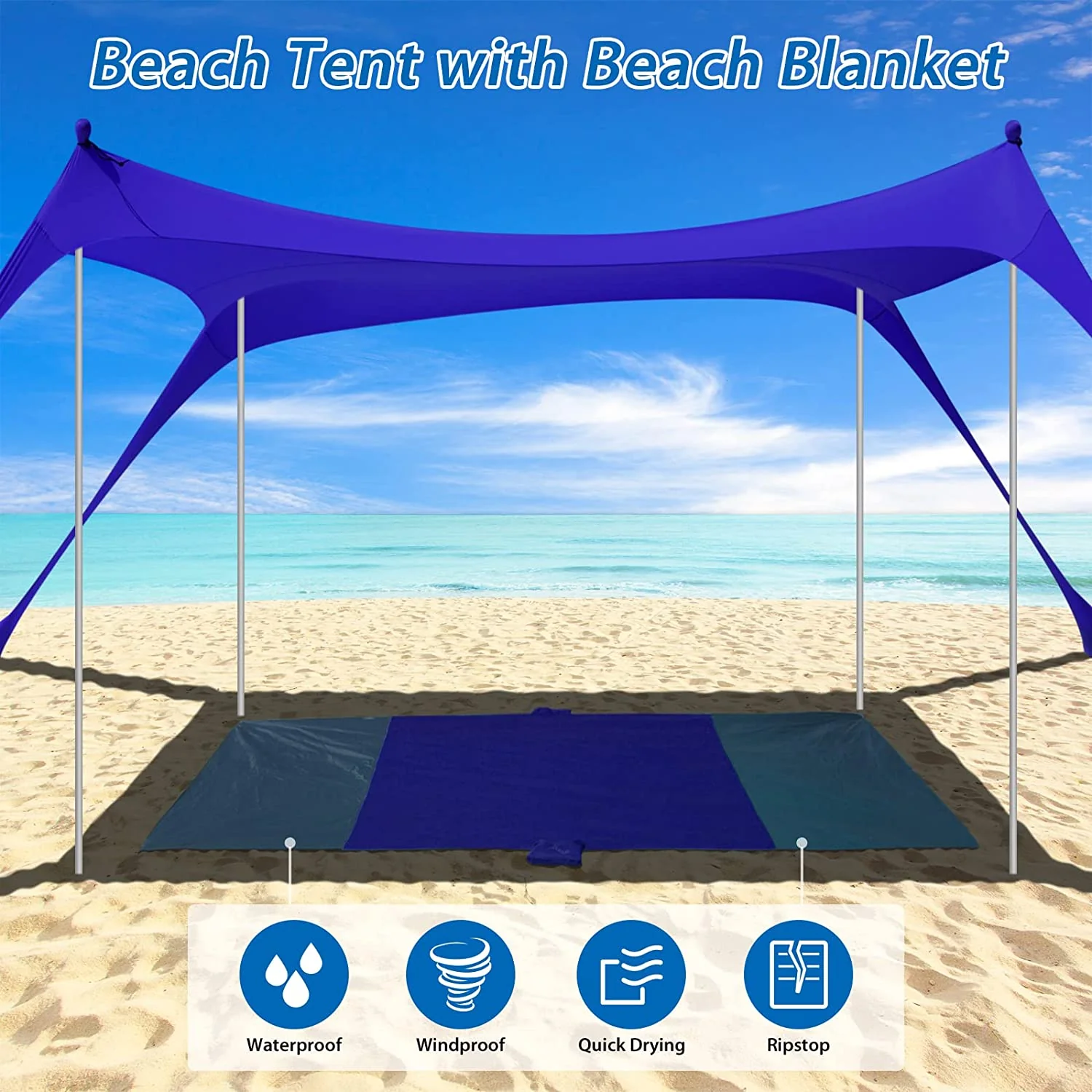Coastal Comfort Sun Safe Family Size Canopy - Image 3