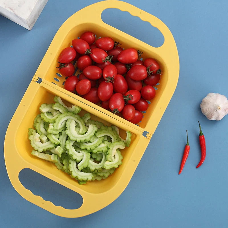 Collapsible Fruit Vegetable Drain Basket - Image 4