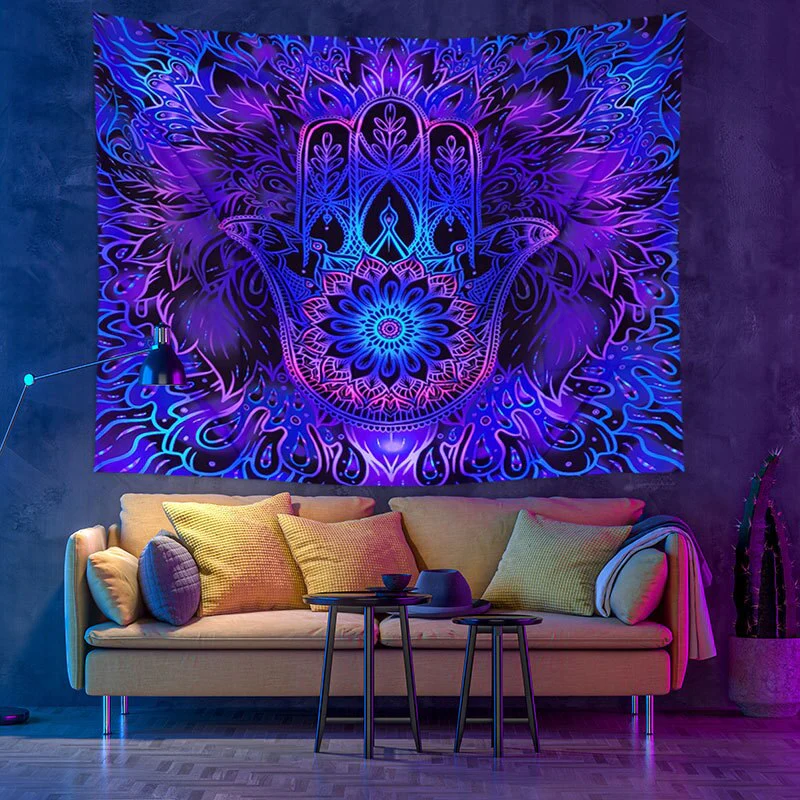 Colorful Glowing Luminous Tapestry - Image 31