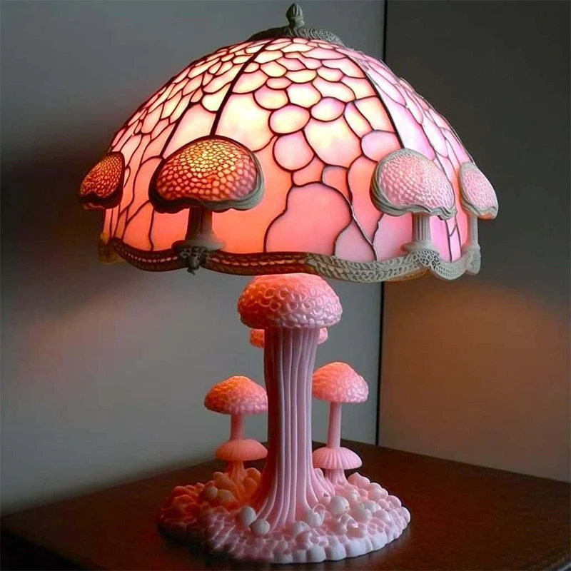 Colorful Mushroom Resin Lamp - Image 7