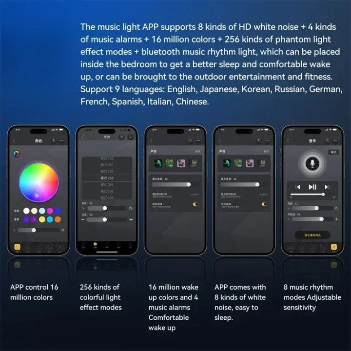 Colorful Sea Shell LED Bluetooth Smart Speaker - Image 10