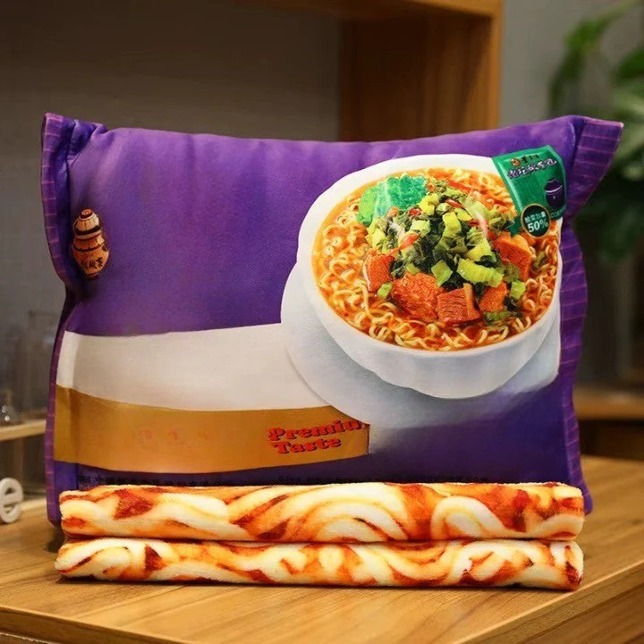 Comfort Food Noodle Snuggle Throw Blanket - Image 5