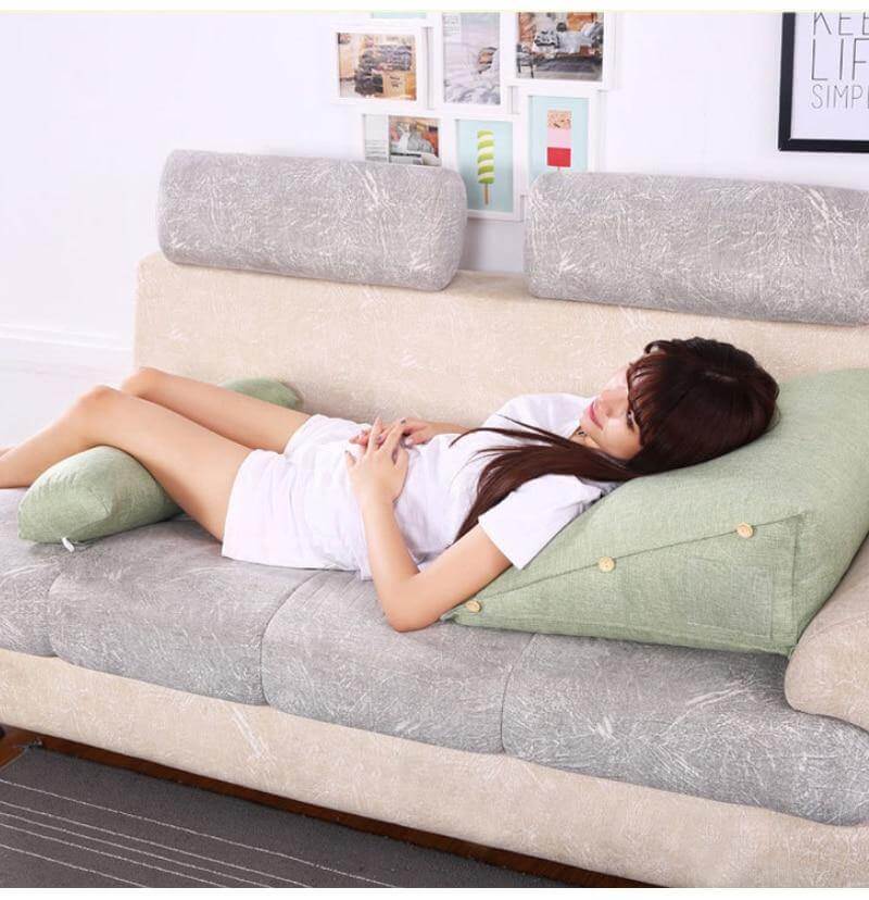 Comfort Soft Bed Triangular Backrest Pillow - Image 15