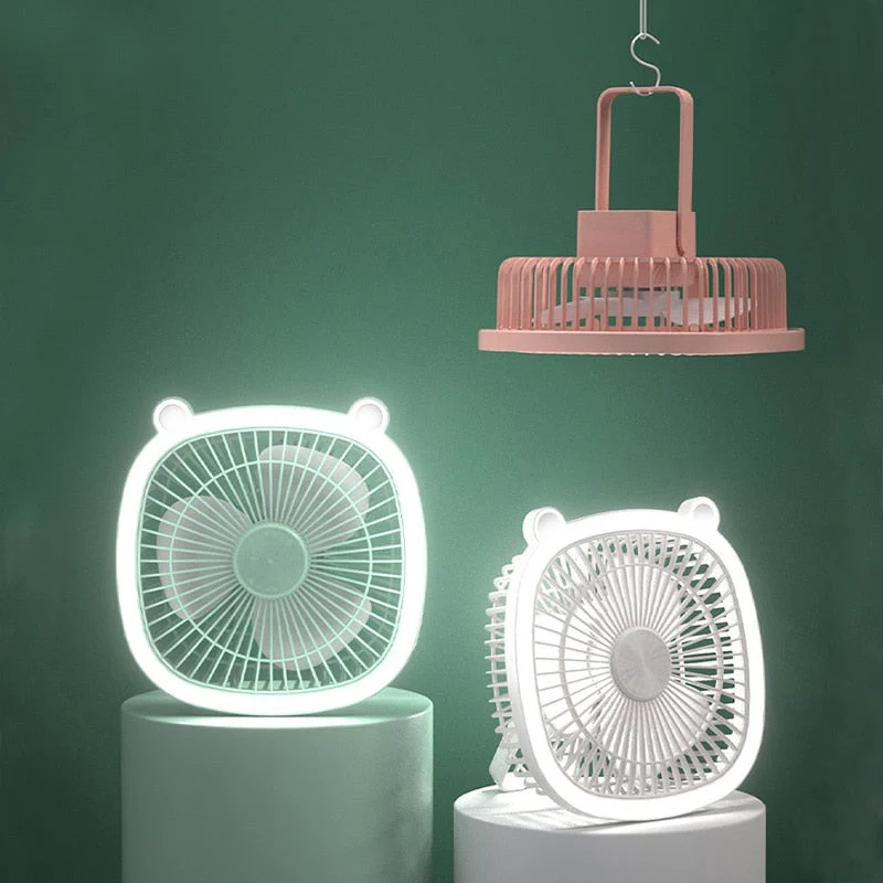 Compact Easy Mini Night Lamp USB Air Cooler - Image 3