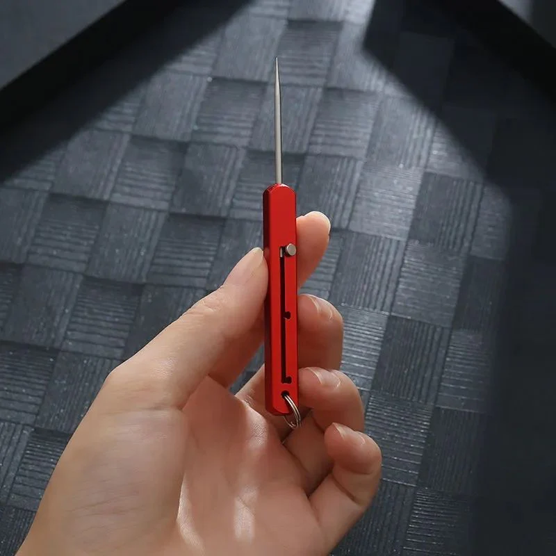 Compact Titanium Outdoor Defense Tool Keychain - Image 5