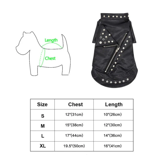 Cool Cute Leather Pet Jacket - Image 7